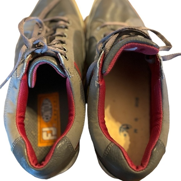FootJoy Gray Leather Spikeless Golf Sneakers Size 9 Low Top Lace Up main image 12